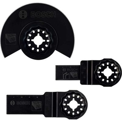 Bosch 3 Piece Wood Cutting Blade Set for Oscillating Multi Tools