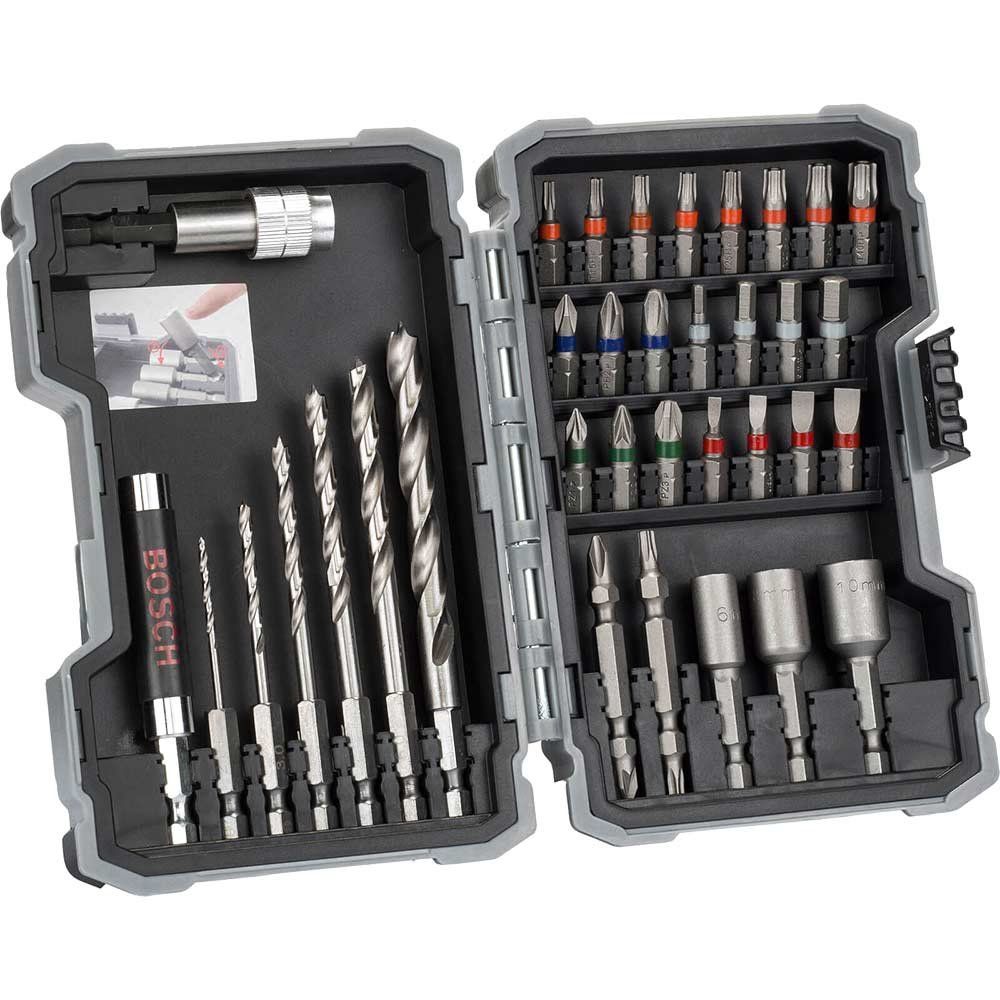 Bosch 35 Piece Drill and Screwdriver Bit Set for Wood - Image 1
