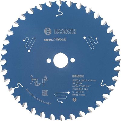 Bosch EXPERT Wood Cutting Saw Blade 165mm 36T 20mm