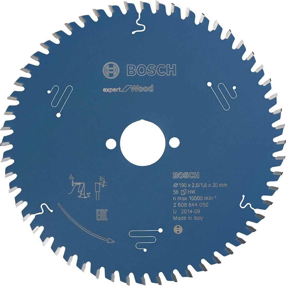 Bosch EXPERT Wood Cutting Saw Blade 190mm 56T 30mm - Image 1