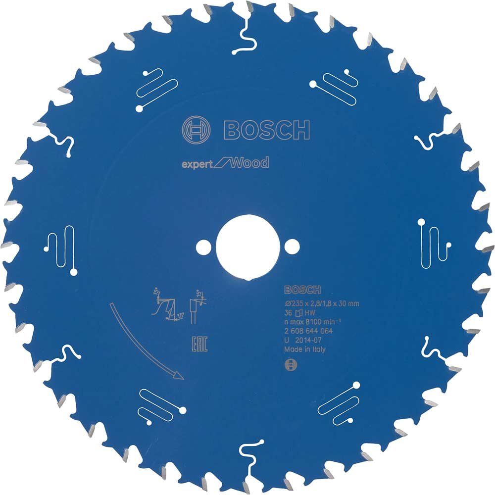 Bosch EXPERT Wood Cutting Saw Blade 235mm 36T 30mm - Image 1