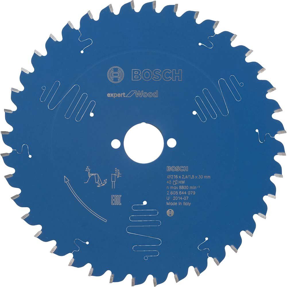 Bosch EXPERT Wood Cutting Mitre Saw Blade 216mm 40T 30mm - Image 1