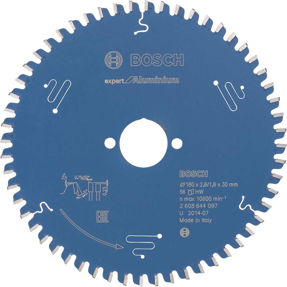 Bosch EXPERT Aluminium Cutting Saw Blade 180mm 56T 30mm - Image 1