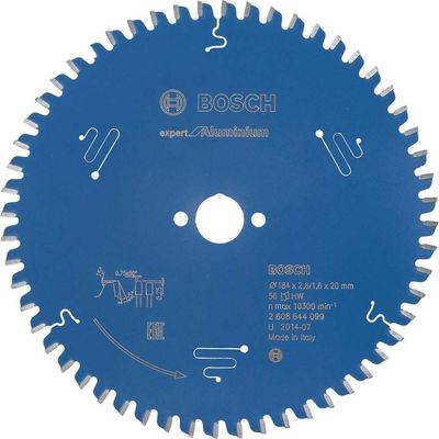 Bosch EXPERT Aluminium Cutting Saw Blade 184mm 56T 20mm