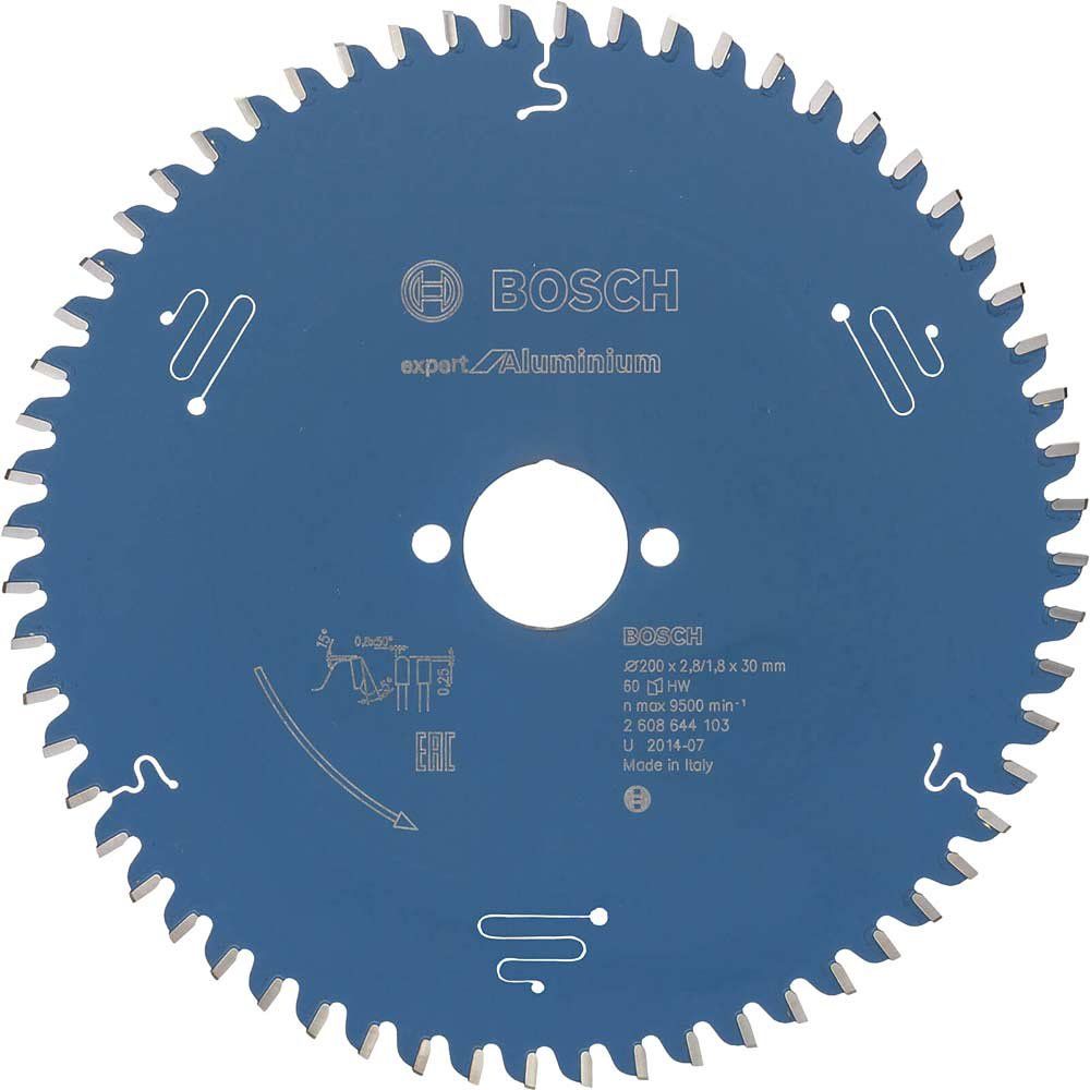 Bosch EXPERT Aluminium Cutting Saw Blade 200mm 60T 30mm - Image 1