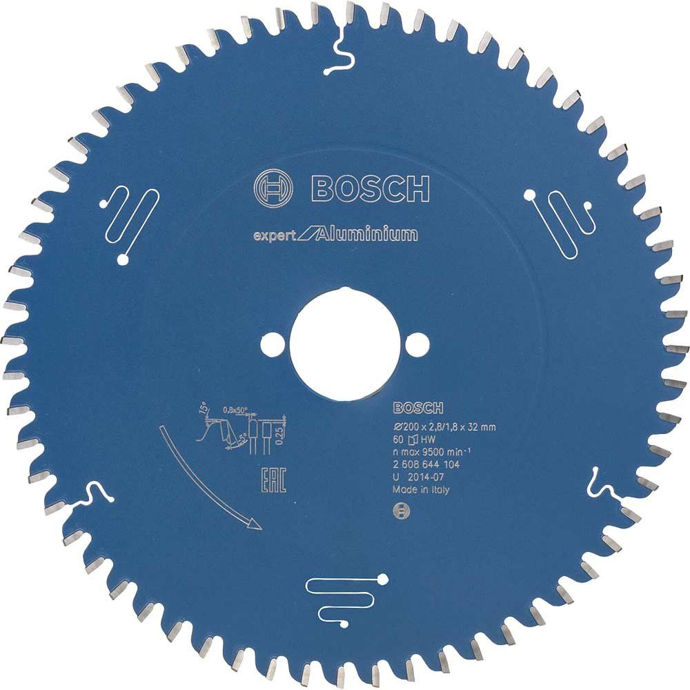 Bosch EXPERT Aluminium Cutting Saw Blade 200mm 60T 32mm - Image 1