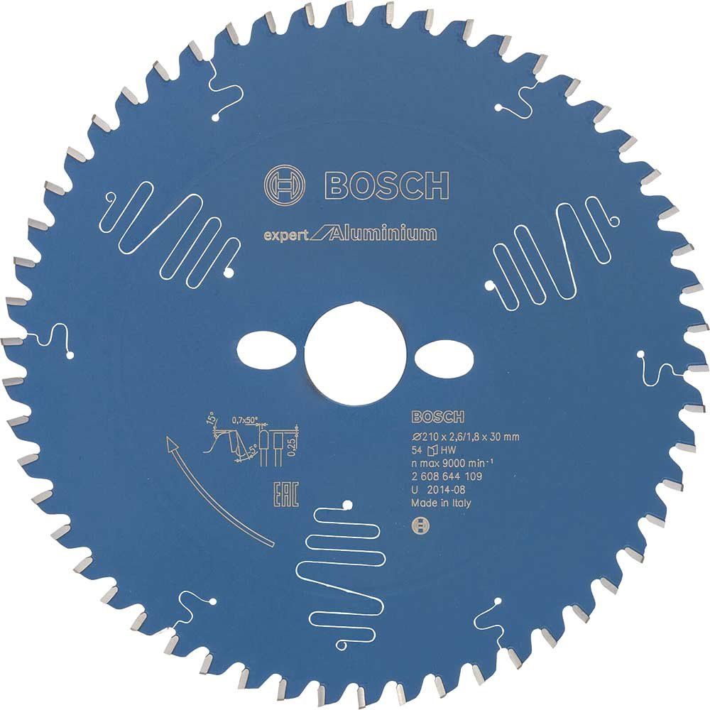 Bosch EXPERT Aluminium Cutting Saw Blade 210mm 54T 30mm - Image 1