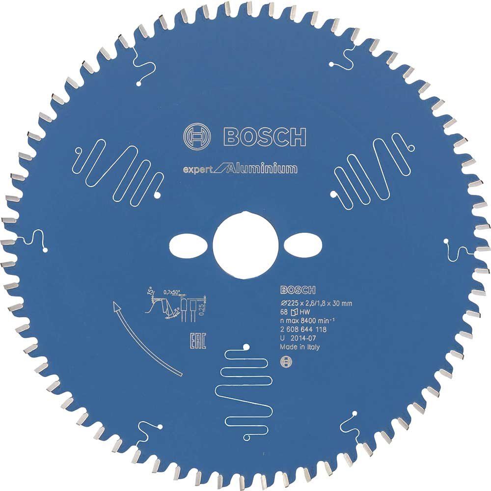 Bosch EXPERT Aluminium Cutting Saw Blade 225mm 68T 30mm - Image 1