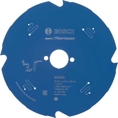 Bosch EXPERT Fiber Cement Cutting Saw Blade 190mm 4T 30mm