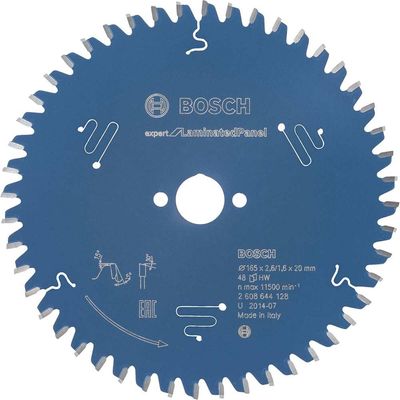 Bosch EXPERT Laminate Cutting Saw Blade 165mm 48T 20mm