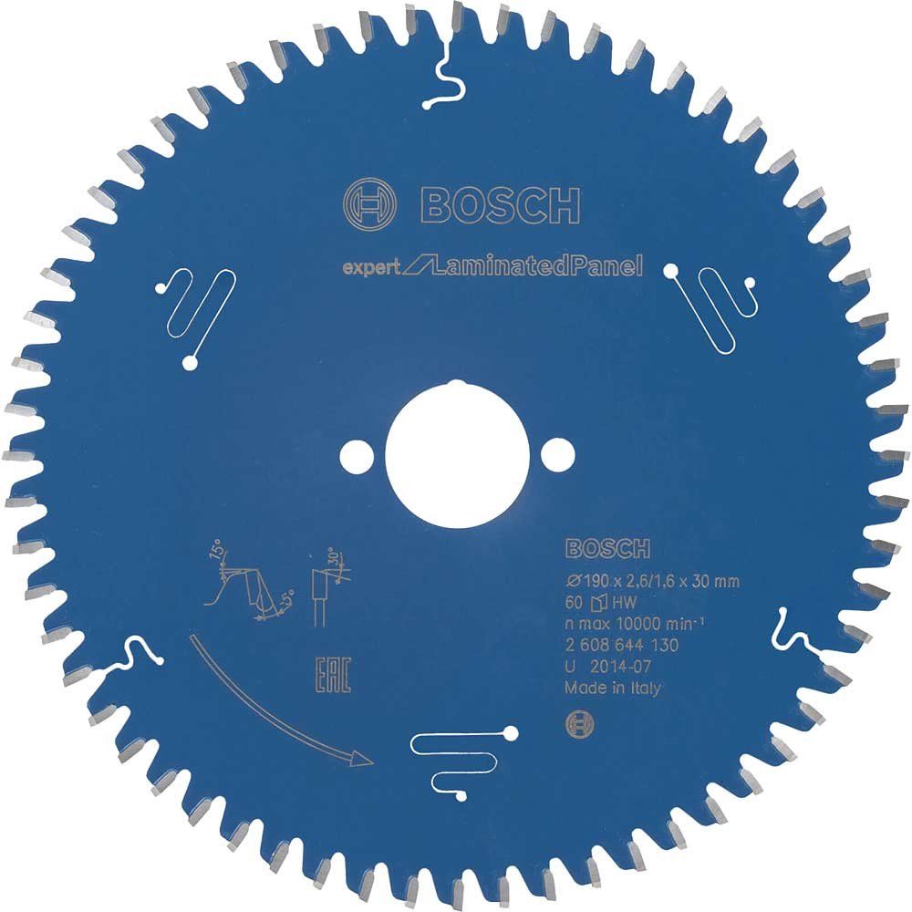 Bosch EXPERT Laminate Cutting Saw Blade 190mm 60T 30mm - Image 1