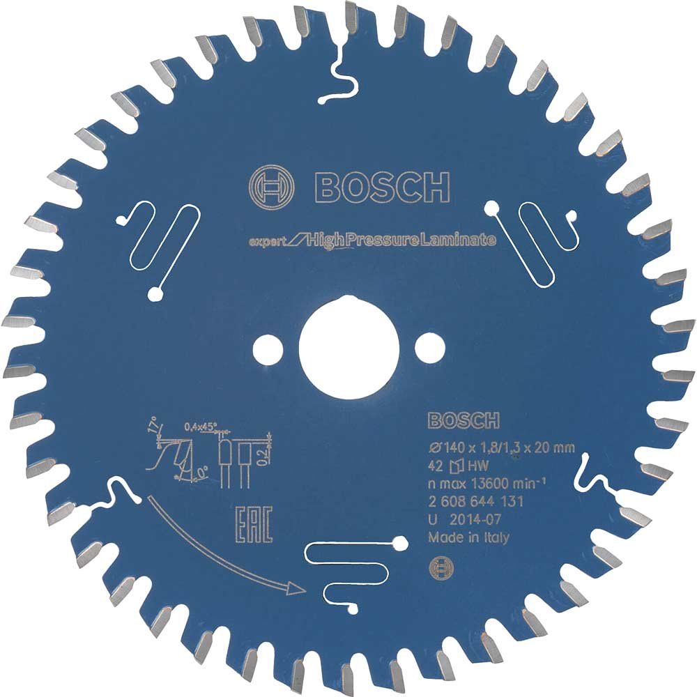 Bosch EXPERT High Pressure Laminate Cutting Saw Blade 140mm 42T 20mm - Image 1