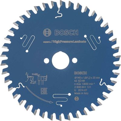 Bosch EXPERT High Pressure Laminate Cutting Saw Blade 140mm 42T 20mm
