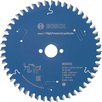 Bosch EXPERT High Pressure Laminate Cutting Saw Blade 160mm 48T 20mm