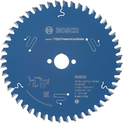 Bosch EXPERT High Pressure Laminate Cutting Saw Blade 165mm 48T 20mm