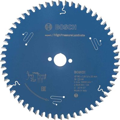 Bosch EXPERT High Pressure Laminate Cutting Saw Blade 190mm 56T 20mm