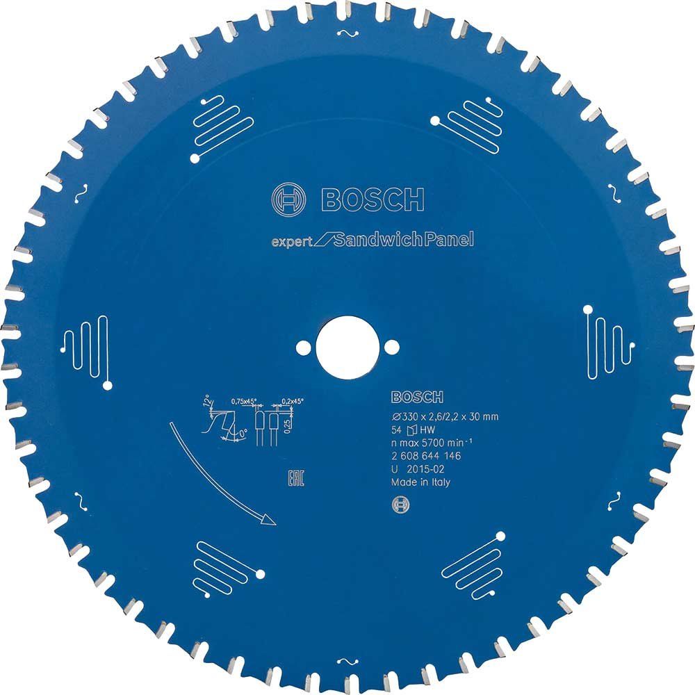 Bosch EXPERT Circular Saw Blade for Sandwich Panel 330mm 54T 30mm - Image 1