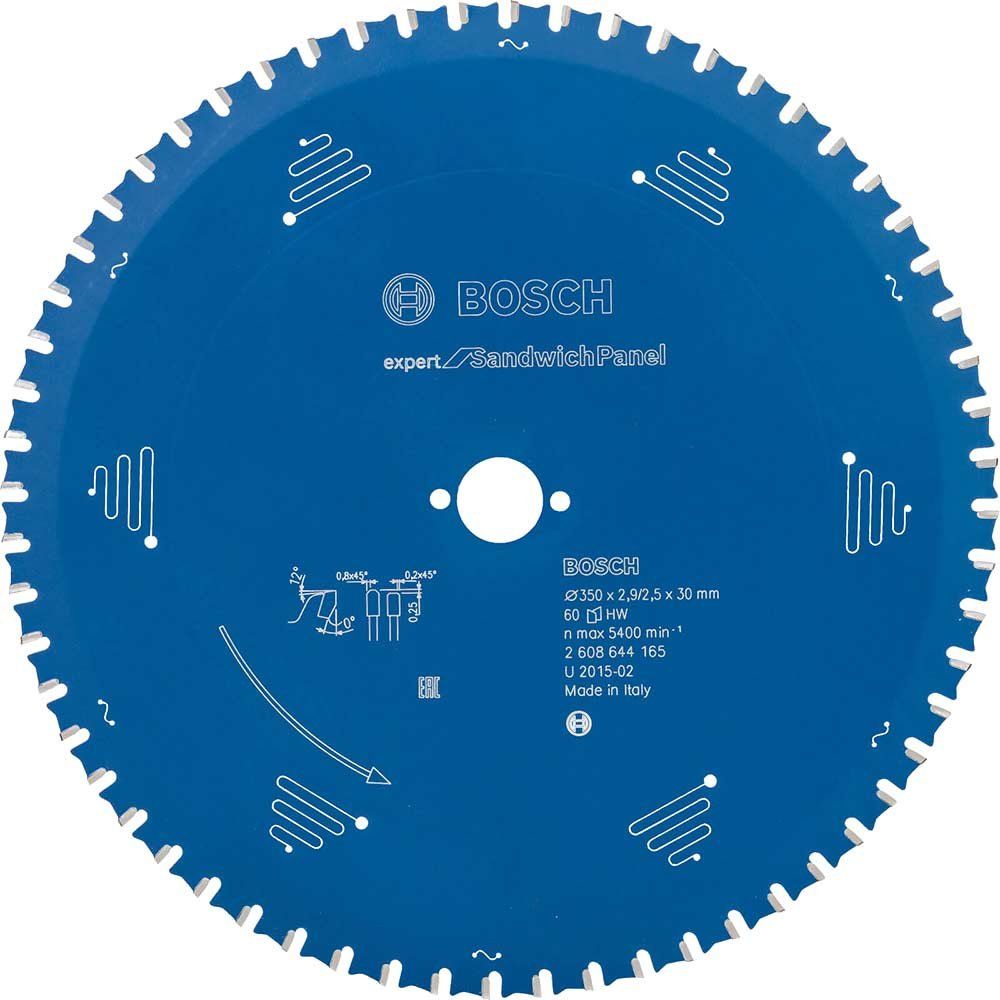 Bosch EXPERT Circular Saw Blade for Sandwich Panel 350mm 60T 30mm - Image 1