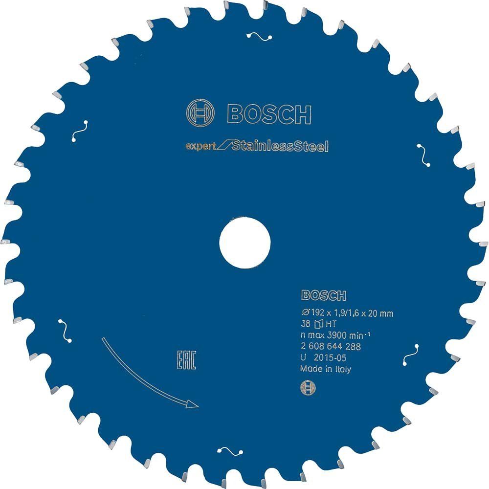 Bosch EXPERT Stainless Steel Cutting Saw Blade 190mm 38T 20mm - Image 1
