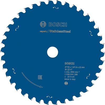 Bosch EXPERT Stainless Steel Cutting Saw Blade 190mm 38T 20mm