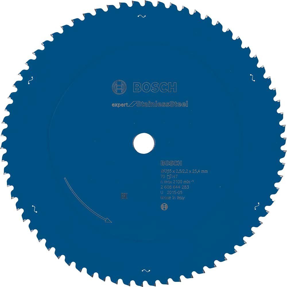 Bosch EXPERT Stainless Steel Cutting Saw Blade 355mm 70T 25.4mm - Image 1