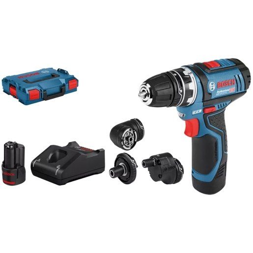 Bosch Bosch GSR 12 V-15 FC Professional 10.8/12 V FlexiClick Drill Driver With 2 x 2Ah Batteries - Image 1