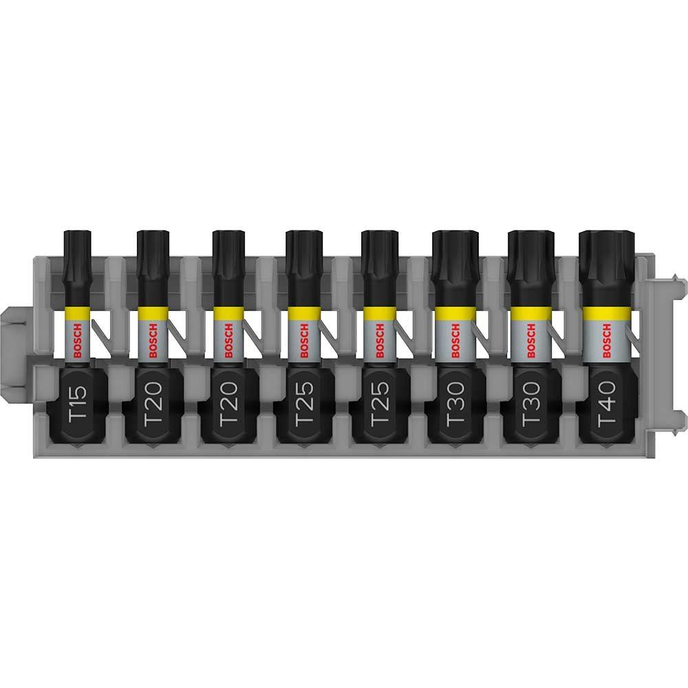 Bosch PRO 8 Piece Impact Control Torx Screwdriver Bit Set - Image 1
