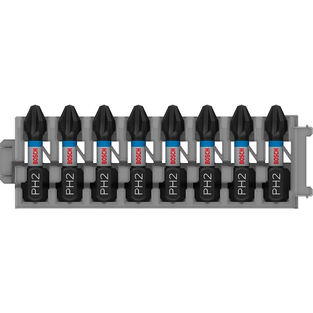 Bosch PRO 8 Piece Impact Control Phillips PH2 Screwdriver Bit Set - Image 1