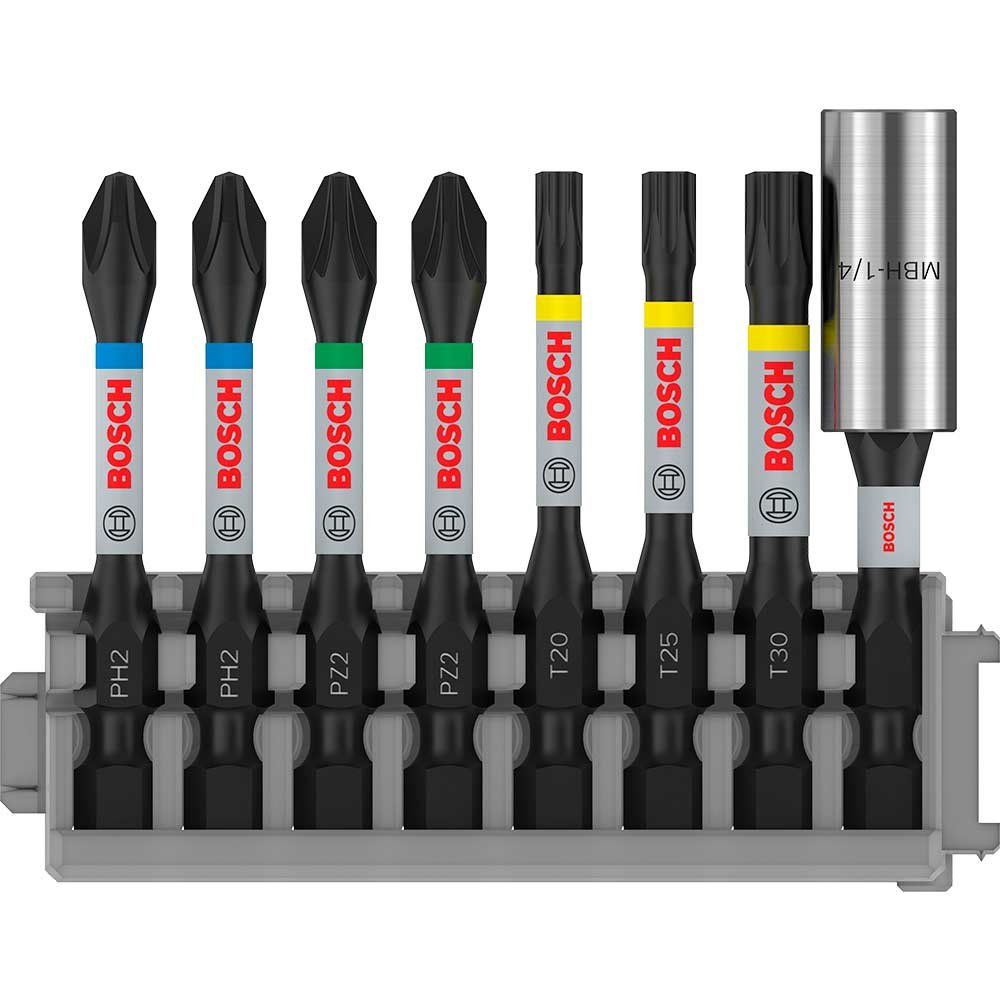Bosch PRO 8 Piece Impact Control Screwdriver Bit Set - Image 1