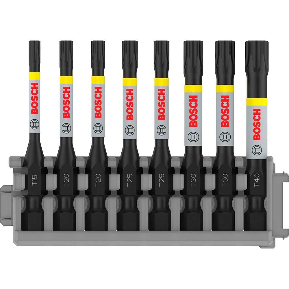 Bosch PRO 8 Piece Impact Control Torx Screwdriver Bit Set - Image 1