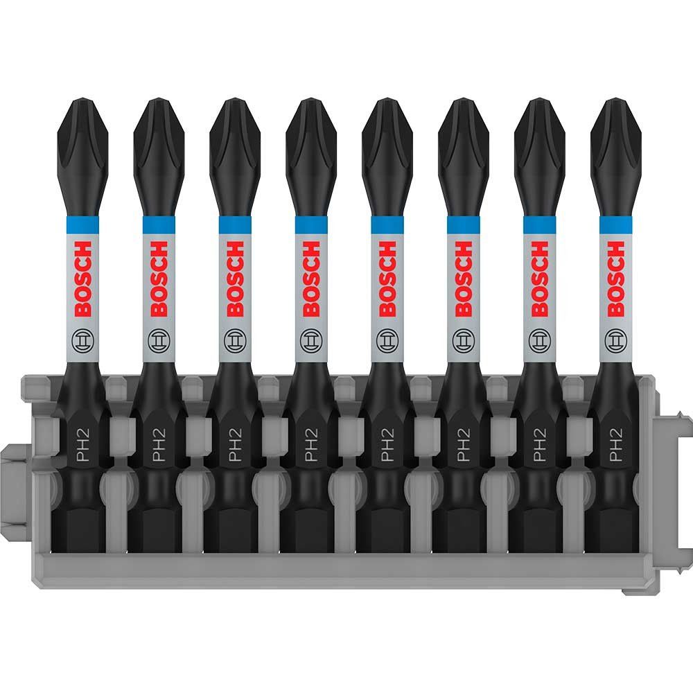 Bosch PRO 8 Piece Impact Control Phillips PH2 Screwdriver Bit Set - Image 1