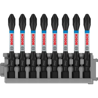 Bosch PRO 8 Piece Impact Control Phillips PH2 Screwdriver Bit Set