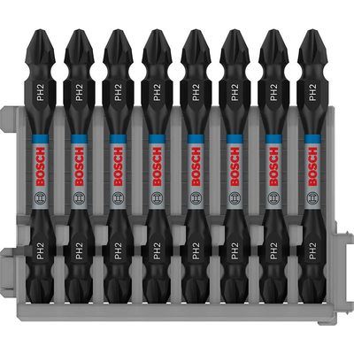 Bosch PRO Impact Phillips Screwdriver Bit PH2 65mm Pack of 8