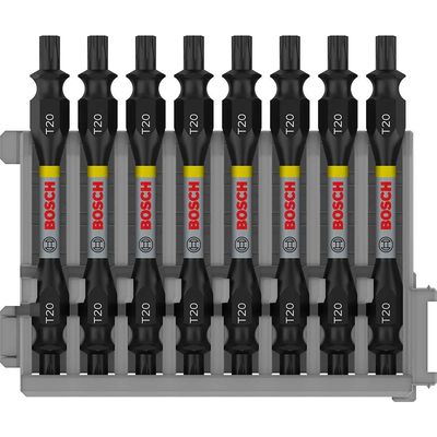Bosch PRO Impact Torx Screwdriver Bit T20 65mm Pack of 8