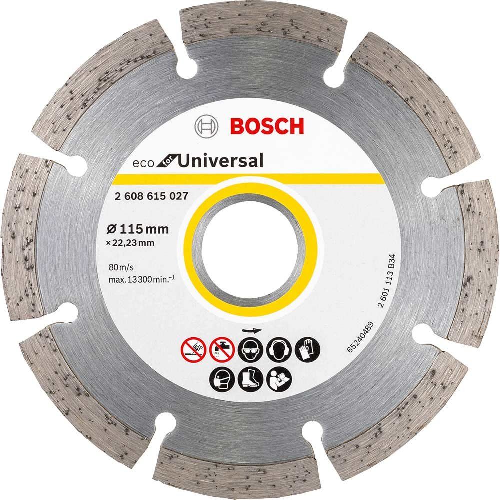 Bosch ECO Universal Segmented Diamond Cutting Disc 115mm 2mm 22mm - Image 1