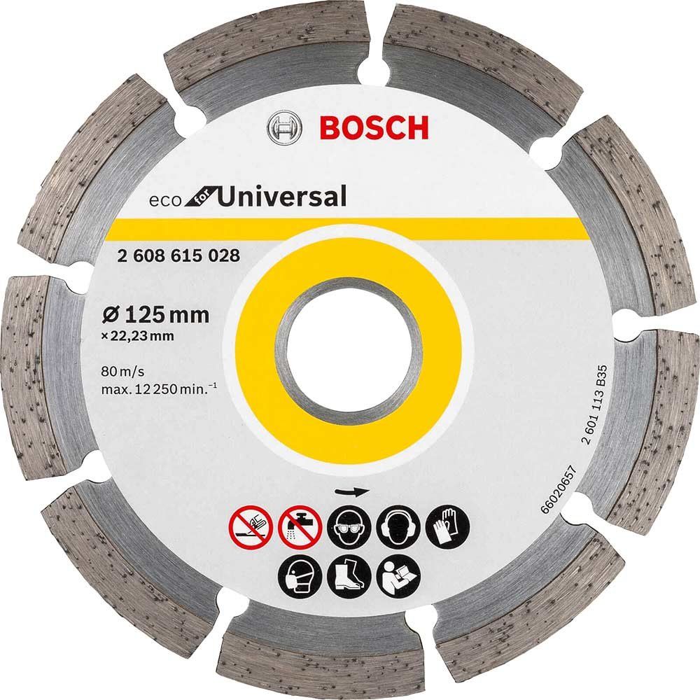 Bosch ECO Universal Segmented Diamond Cutting Disc 125mm 2mm 22mm - Image 1