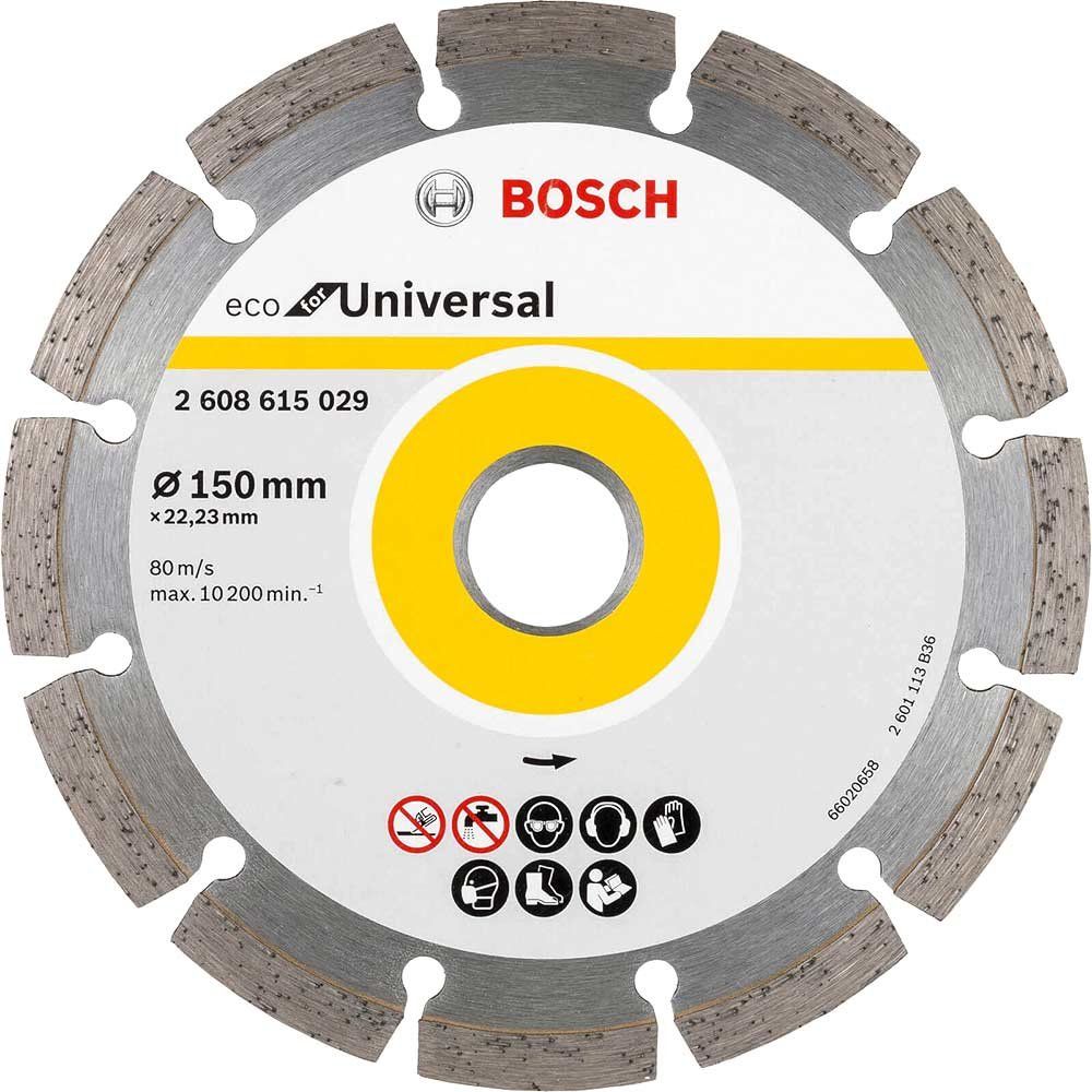 Bosch ECO Universal Segmented Diamond Cutting Disc Pack of 10 150mm 2.1mm 22mm - Image 1