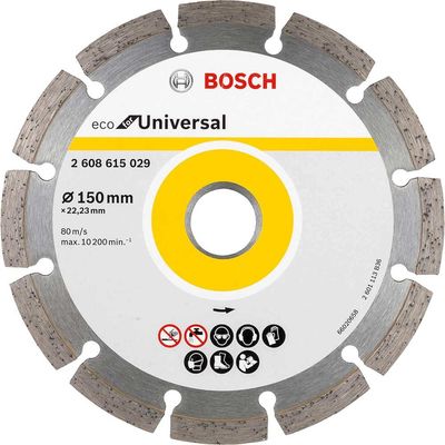 Bosch ECO Universal Segmented Diamond Cutting Disc Pack of 10 150mm 2.1mm 22mm