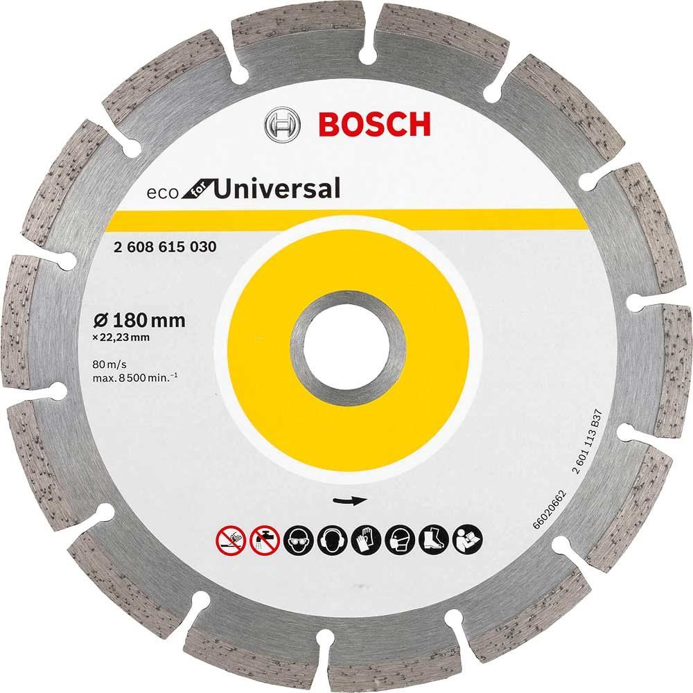 Bosch ECO Universal Segmented Diamond Cutting Disc Pack of 10 180mm 2.2mm 22mm - Image 1