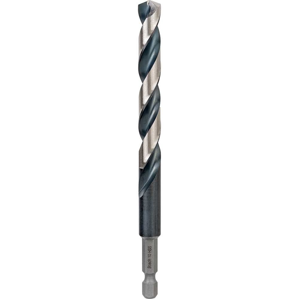 Bosch HSS Hex Shank Drill Bit 10mm Pack of 1 - Image 1