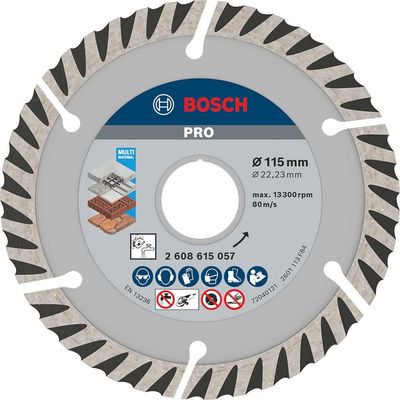 Bosch PRO Multi Material Diamond Cutting Disc 115mm