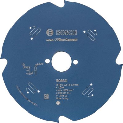 Bosch EXPERT Fiber Cement Cutting Saw Blade 184mm 4T 30mm