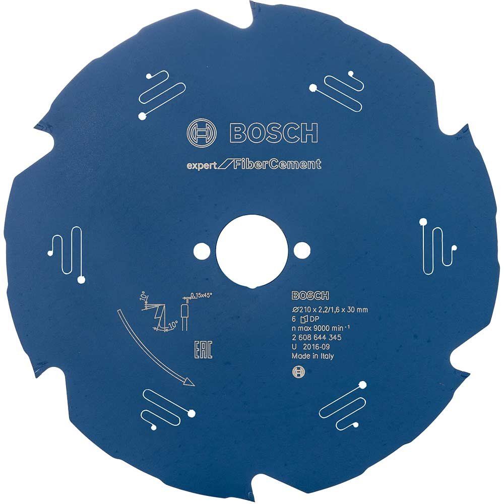 Bosch EXPERT Fiber Cement Cutting Saw Blade 210mm 6T 30mm - Image 1