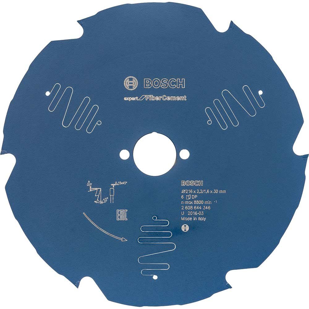 Bosch EXPERT Fiber Cement Cutting Saw Blade 216mm 6T 30mm - Image 1