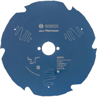 Bosch EXPERT Fiber Cement Cutting Saw Blade 216mm 6T 30mm