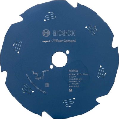 Bosch EXPERT Fiber Cement Cutting Saw Blade 230mm 6T 30mm