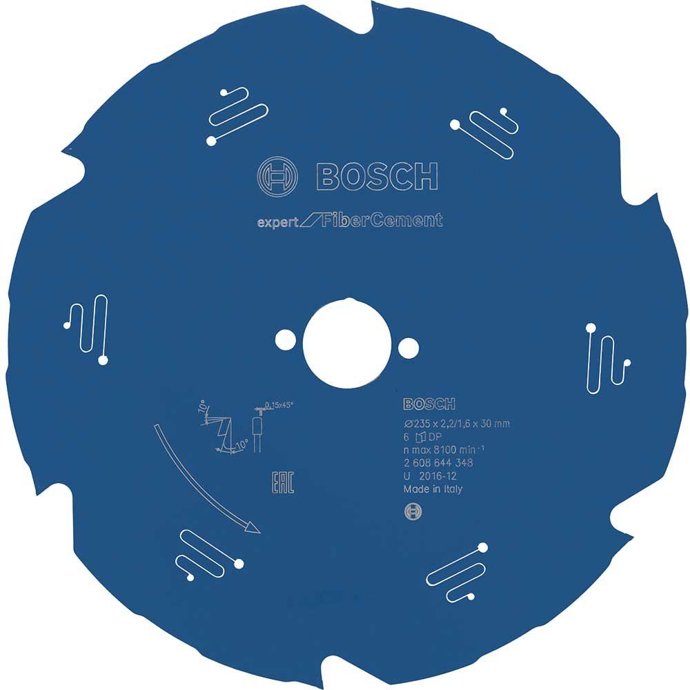 Bosch EXPERT Fiber Cement Cutting Saw Blade 235mm 6T 30mm - Image 1