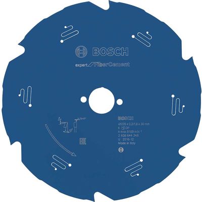 Bosch EXPERT Fiber Cement Cutting Saw Blade 235mm 6T 30mm