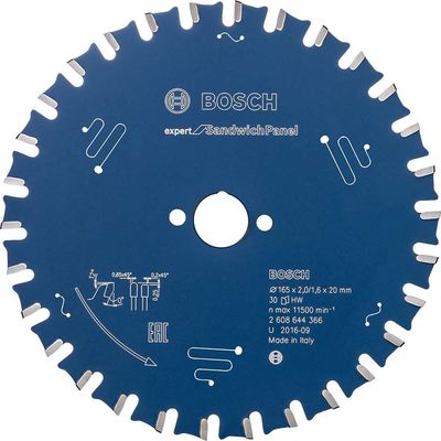Bosch EXPERT Circular Saw Blade for Sandwich Panel 165mm 30T 20mm