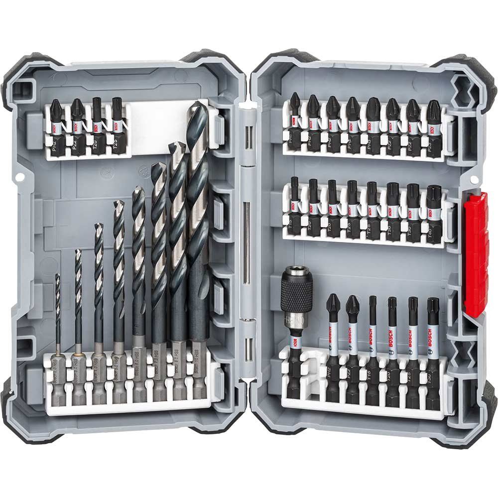 Bosch 35 Piece Impact HSS Drill Bit and Screwdriver Bit Set - Image 1